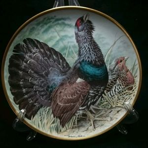 Capercaillie Franklin Porcelain Collectable Plate